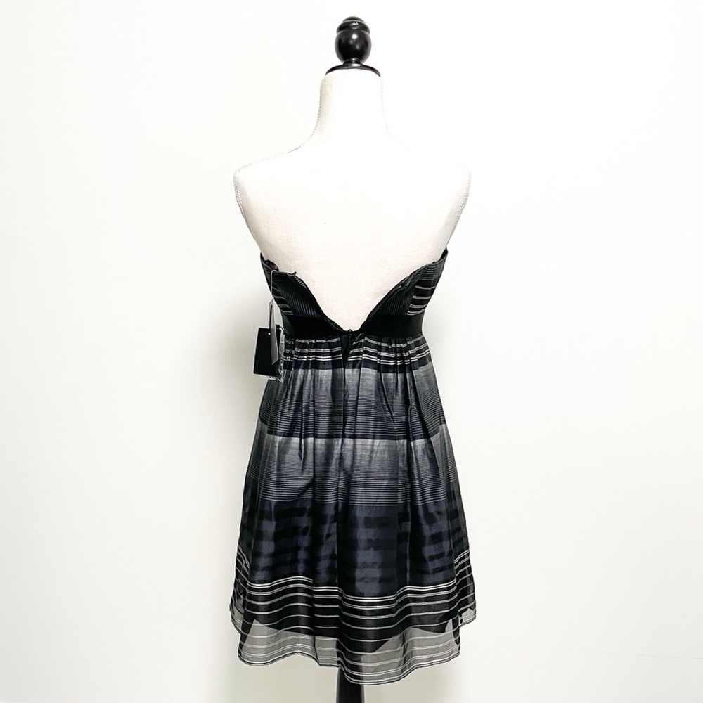 BCBGMAXAZRIA Strapless Sweetheart Neckline Striped - Picture 5 of 8